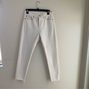 Levi’s button fly straight leg jeans